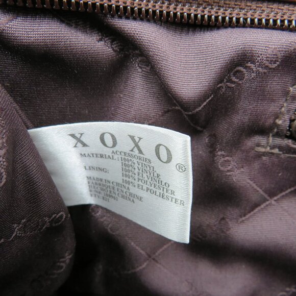 Xoxo‎ Brown Imitation Leather Shoulder Bag Studded Accents Dual Straps - Picture 8 of 10